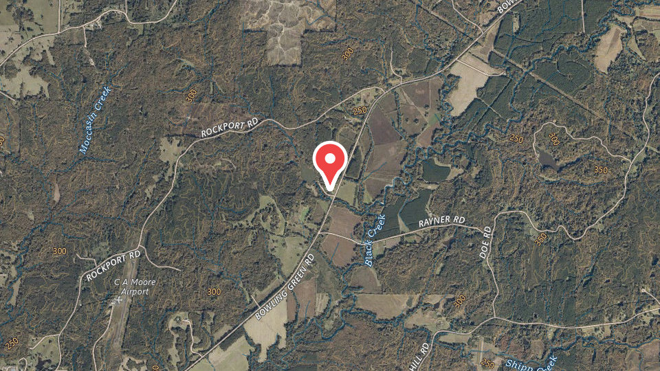 Map of Black Creek Outfitters