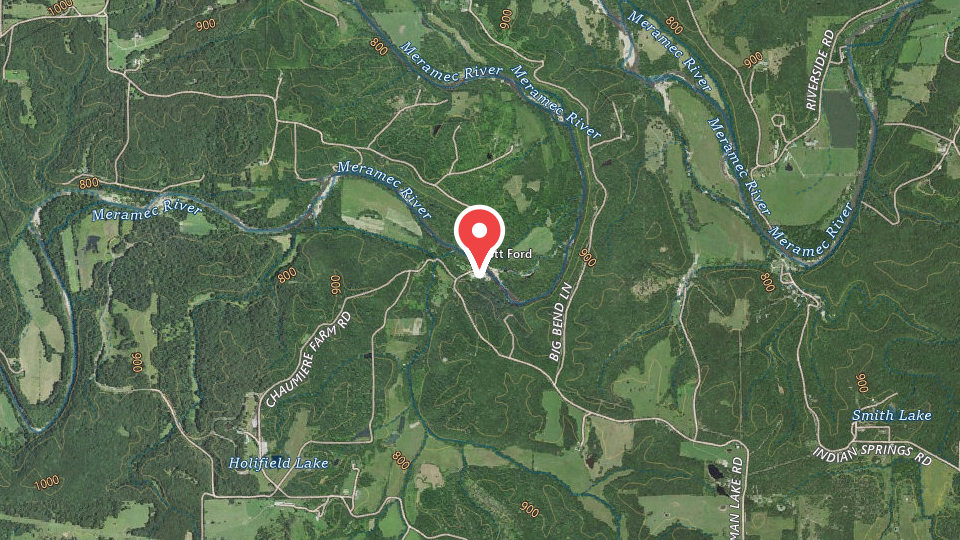 Map of Adventure Outdoors Fagan's, Steelville, MO