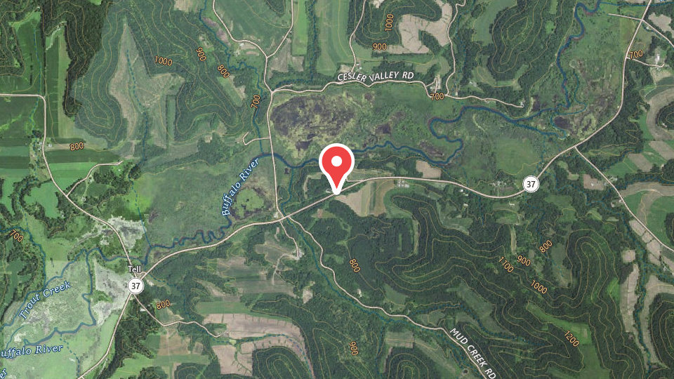 Map of Bluff Bucks Outfitters