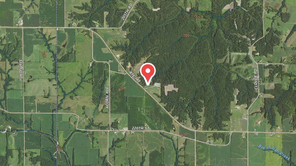 Map of Whiskey Ridge Hunts