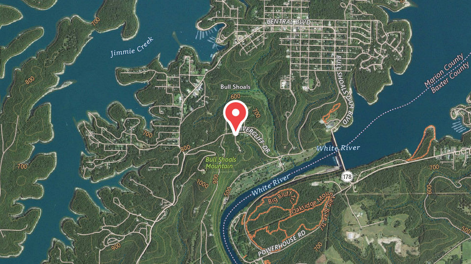 Map of White River Troutfitters, Bull Shoals, AR