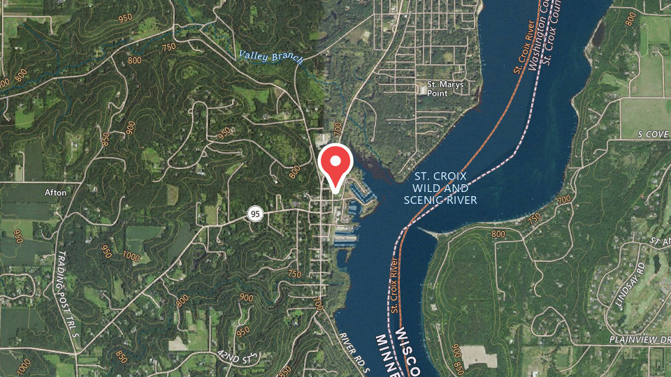 Map of Afton Marina & Yacht Club
