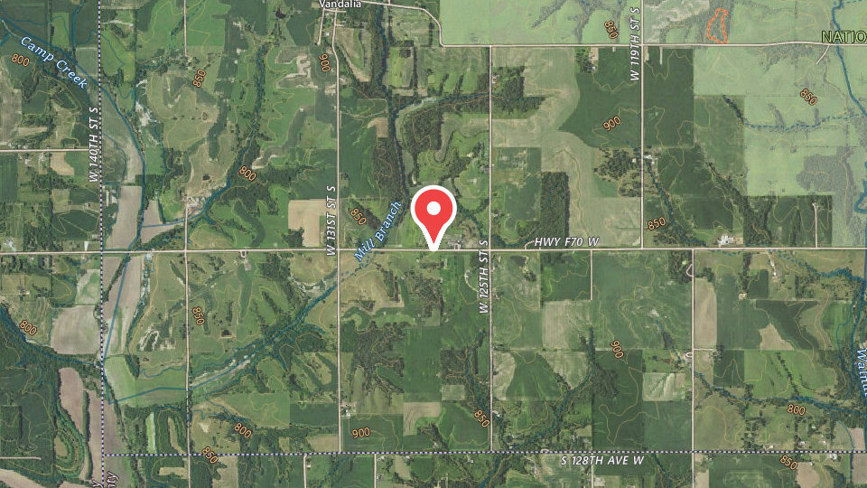 Map of Oak View II Hunting Club