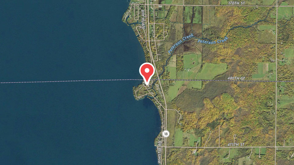 Map of Mille Lacs Fishing Guides, Isle, MN