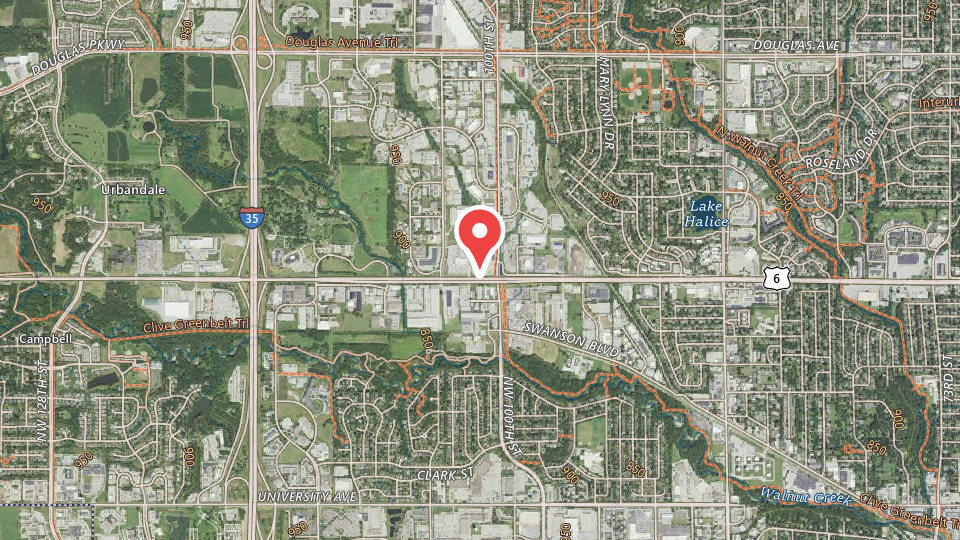 Map of Iowa Tubing Adventures, Clive, IA
