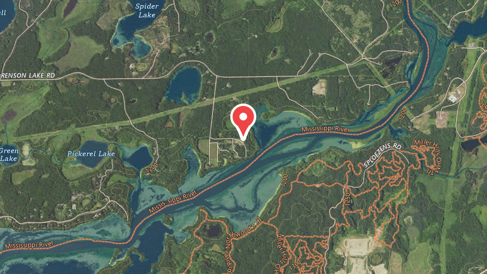 Map of Crow Wing State Forest OHV Trails
