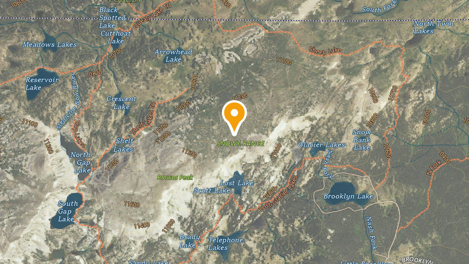 Map of Snowy Range OHV Trails