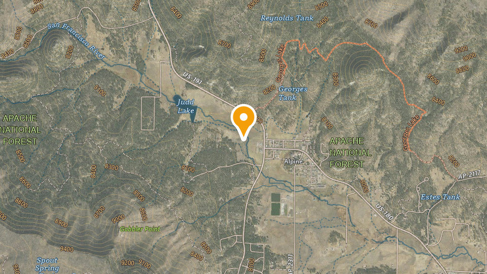 Map of Apache-Sitgreaves NF OHV