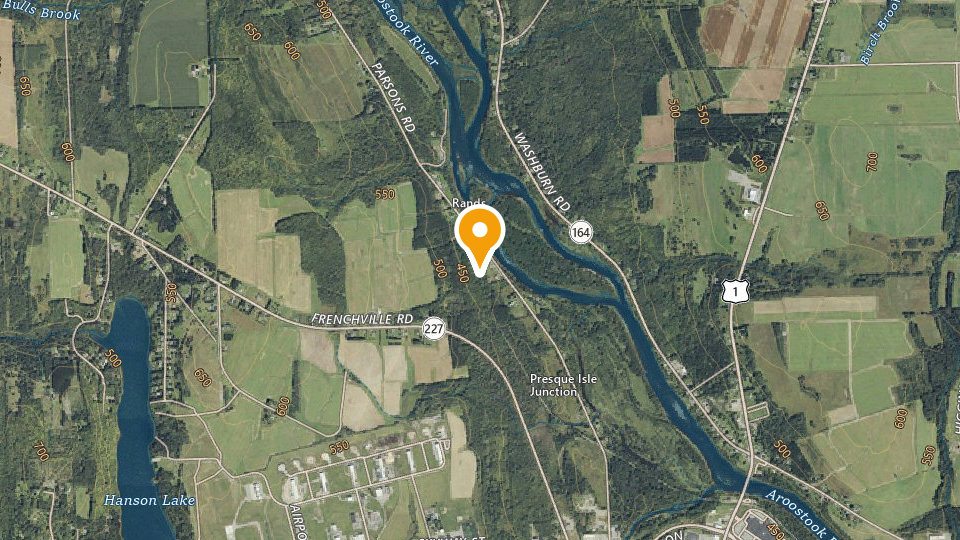 Map of Aroostook Valley Trail