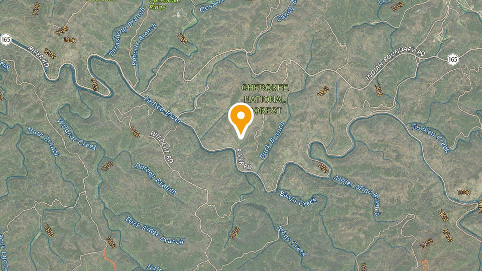 Map of Tellico OHV Area
