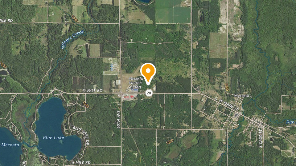 Map of Mecosta MX
