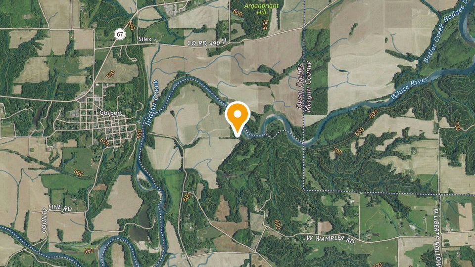 Map of Monroe County 4x4 Club Property