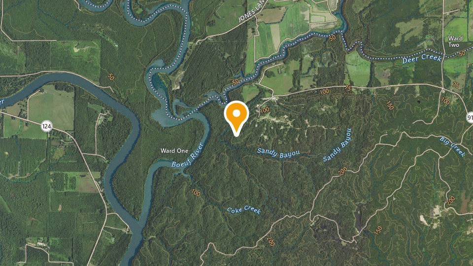 Map of Catahoula Recreation Off Road Park