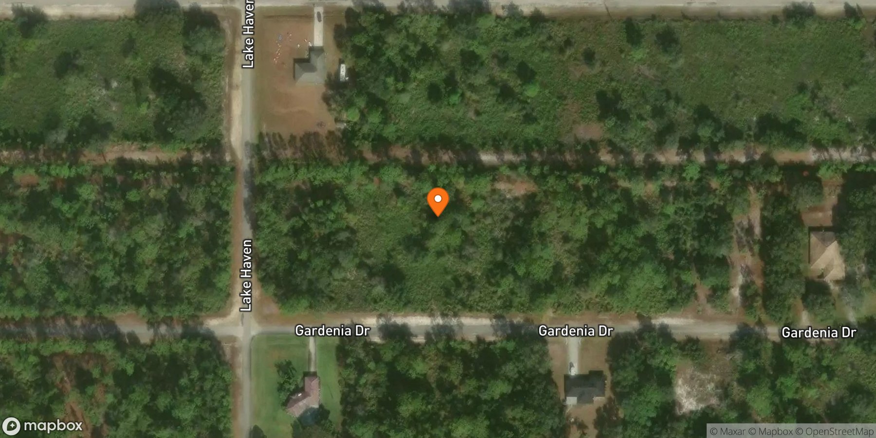 Map of 1/2 acre lots Indian Lake Estates