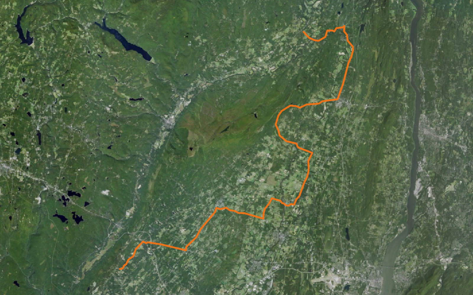 Map of Hudson Valley Orchard Run