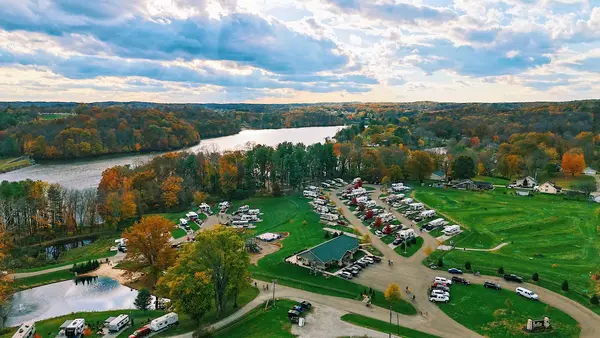Campbell Cove Campground by Lake Logan in the Hocking Hills