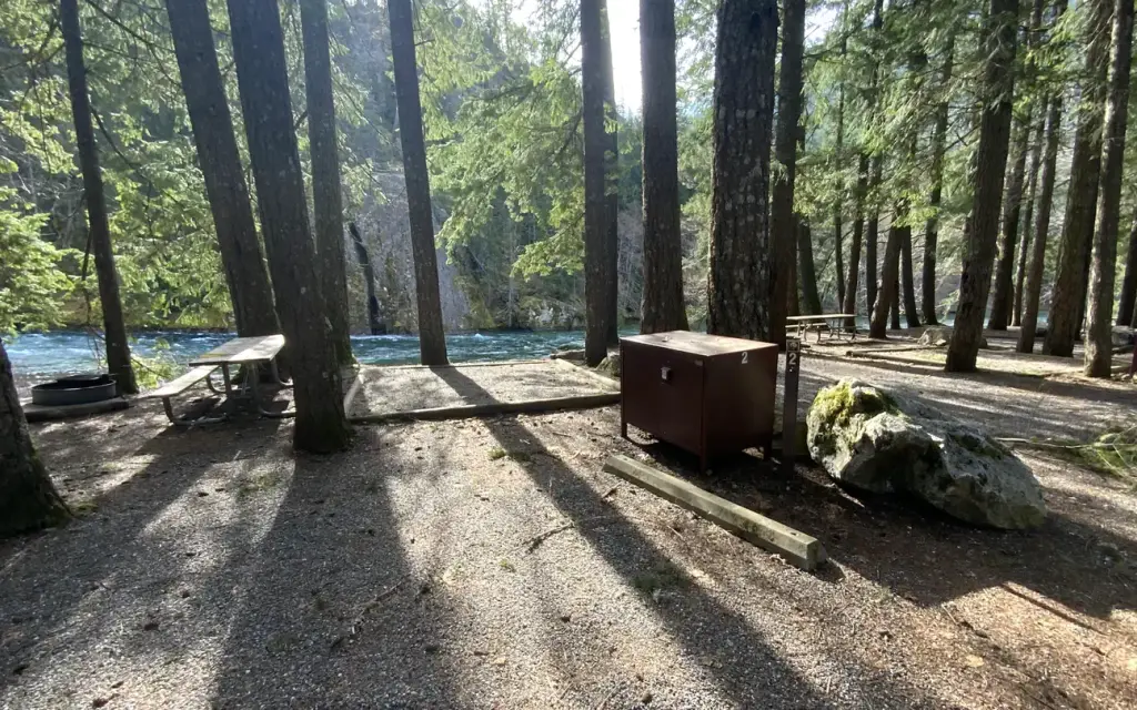 Gorge Lake Campground, a National Park Service campground