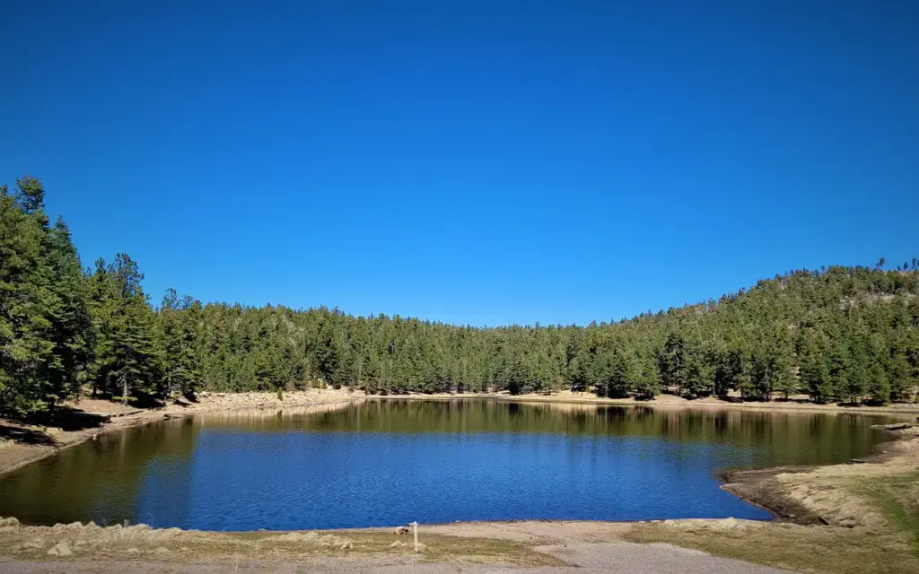 Riggs Lake, a Forest Service group camp
