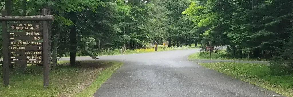 Lake Ottawa Campground, a Forest Service campground