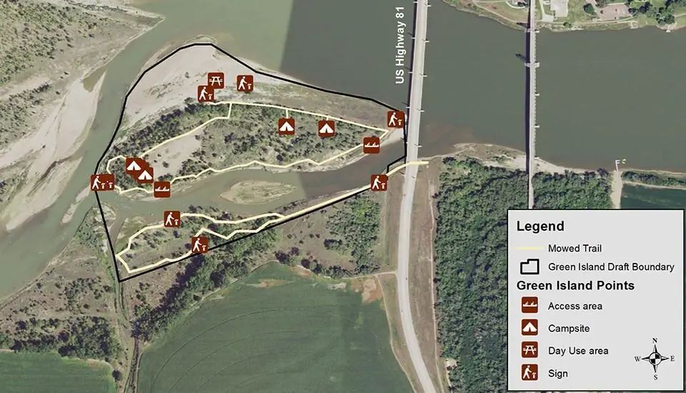 Green Island Primitive Camping, a National Park Service campground