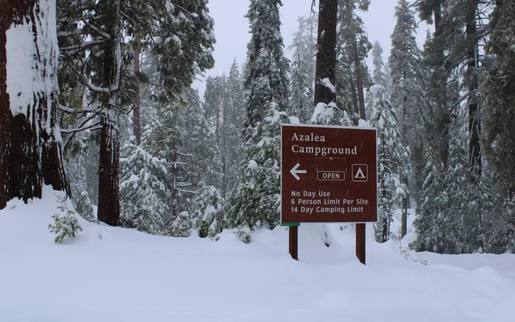 Azalea Campground, a National Park Service campground