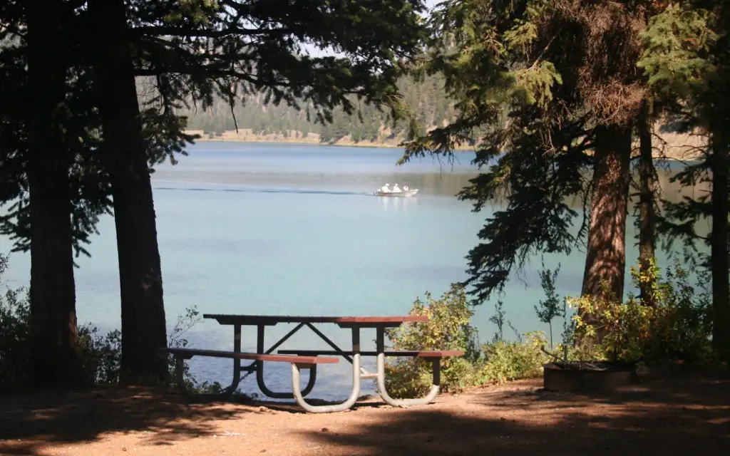 Wade Lake, a Forest Service campground