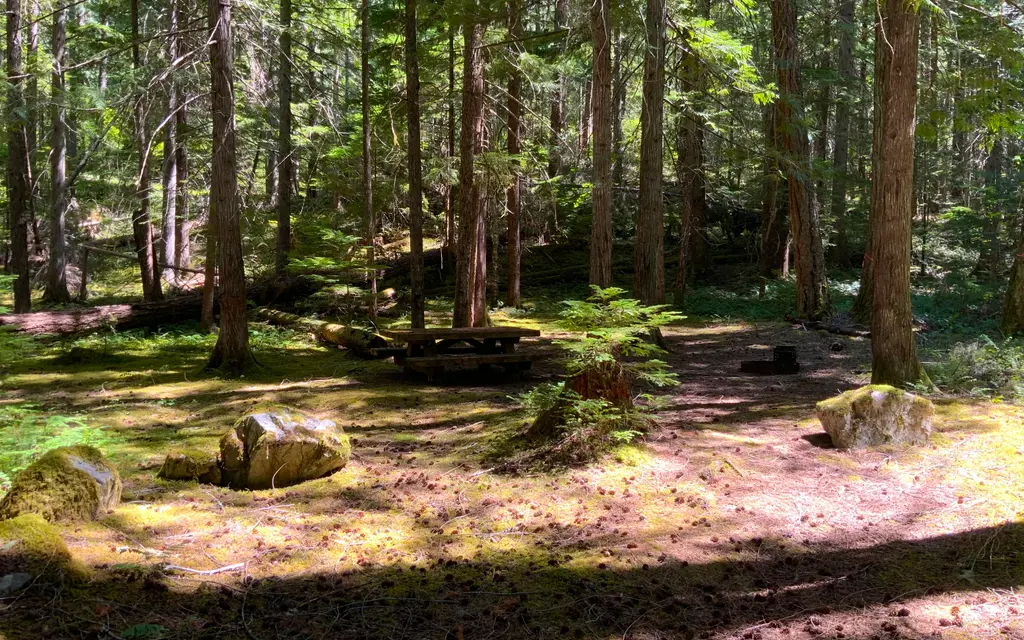 Hozomeen Campground, a National Park Service campground