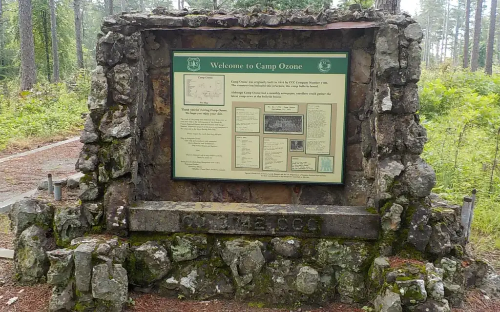Ozone Campground, a Forest Service campground