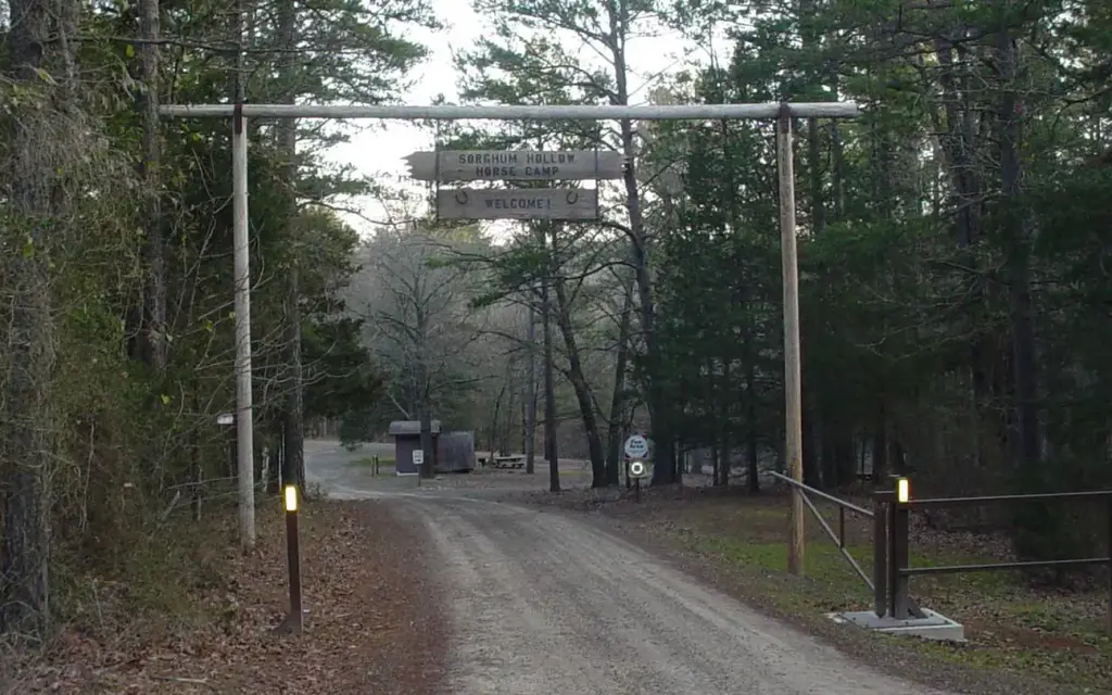 Sorghum Hollow, a Forest Service campground