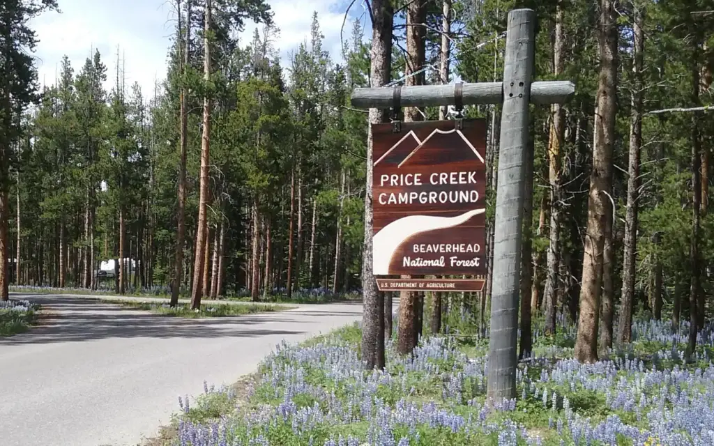 Price Creek Campground, a Forest Service campground