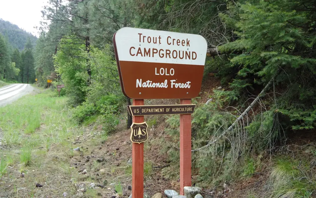 Trout Creek Campground, a Forest Service campground