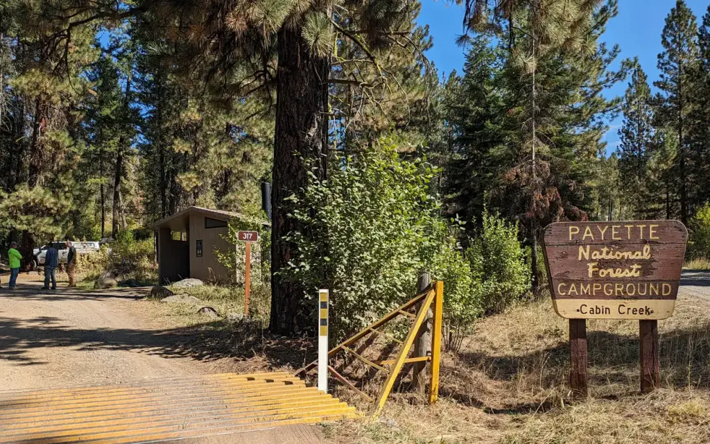 Cabin Creek, a Forest Service campground