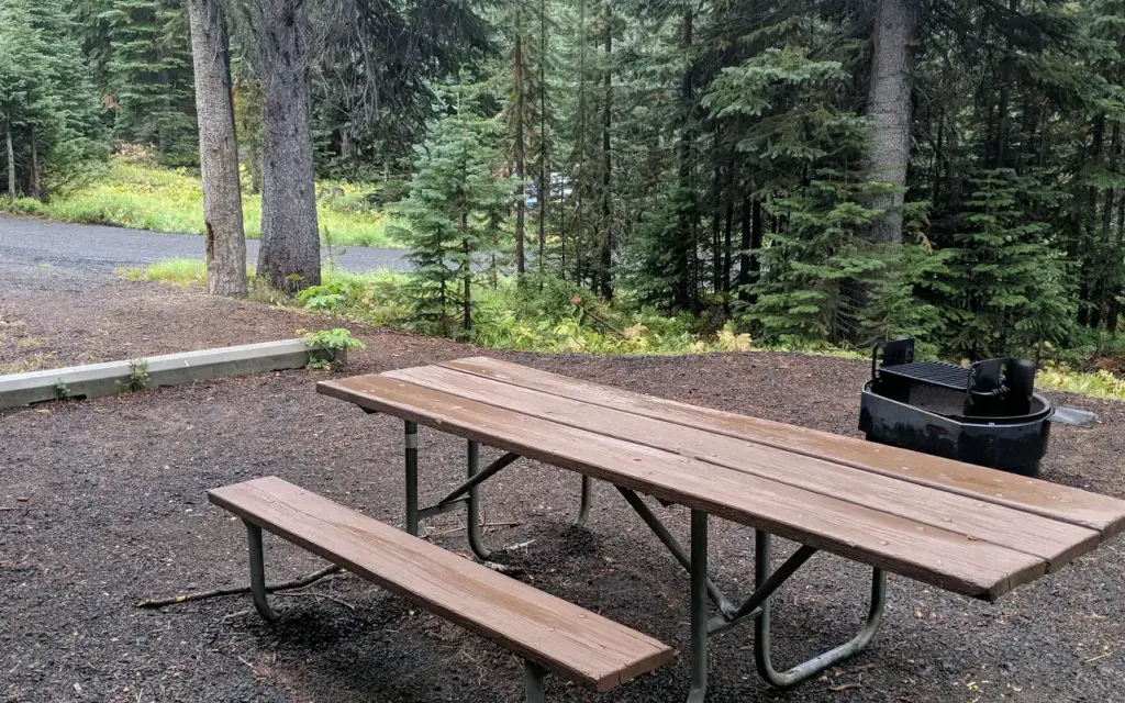 Hazard Lake, a Forest Service campground