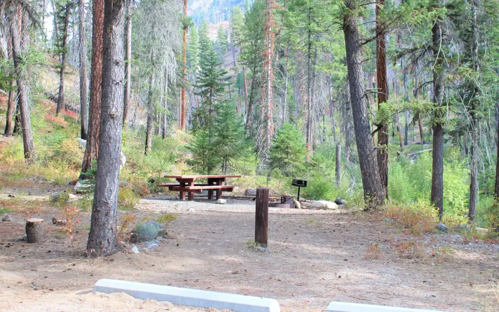 Secesh Campground, a Forest Service campground