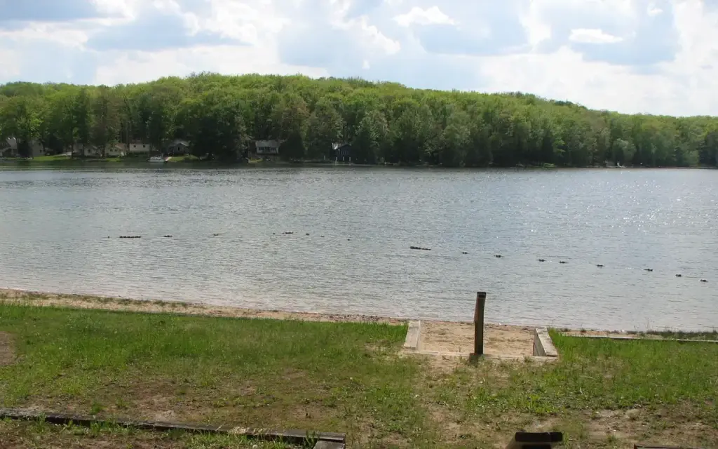Island lake, a Forest Service campground