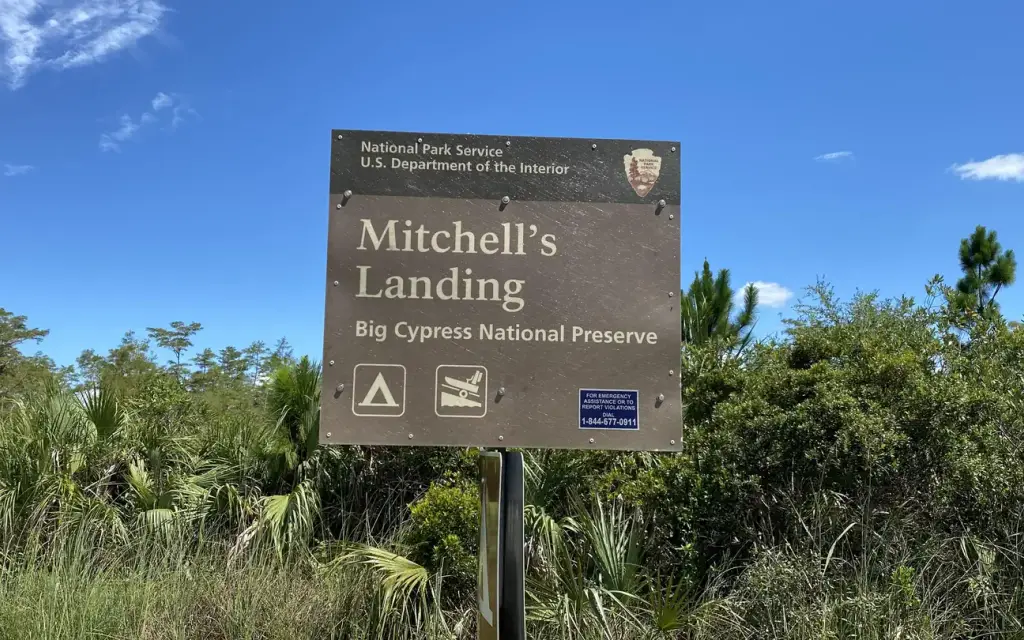 Mitchell Landing Campground, a National Park Service campground