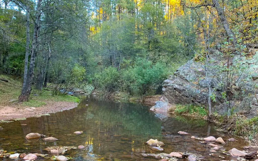 Upper Tonto Creek, a Forest Service campground