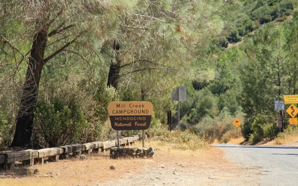Mill Creek - Mendocino National Forest, a Forest Service campground