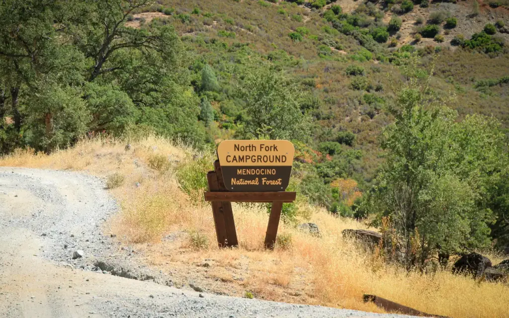 North Fork - Mendocino National Forest, a Forest Service campground
