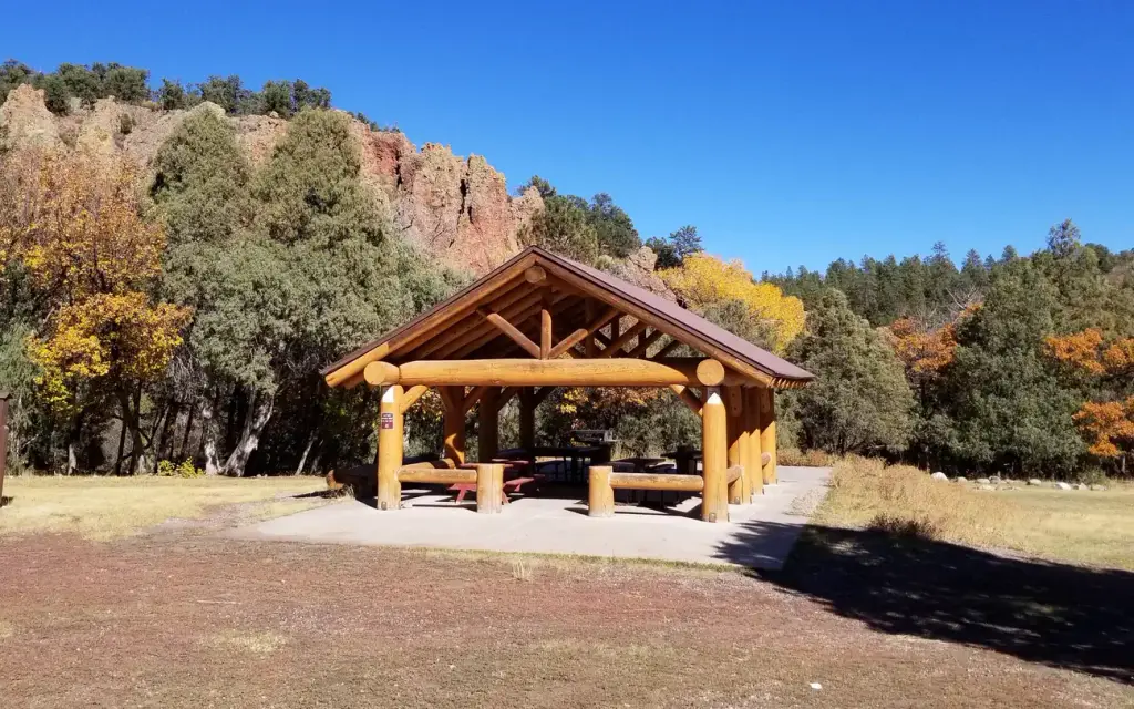 El Rito Campground--Group Shelter, a Forest Service group camp