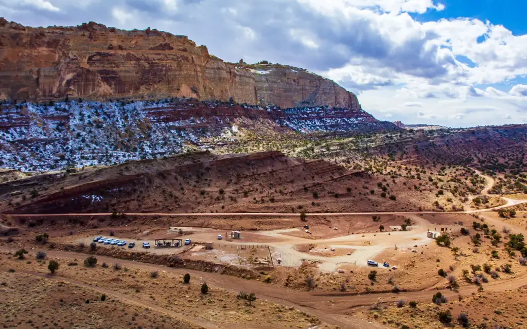 Temple Mountain Townsite Campground, a BLM campground