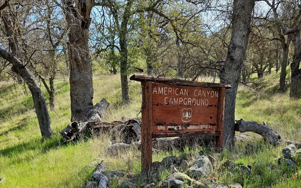 American Canyon Campground, a Forest Service campground