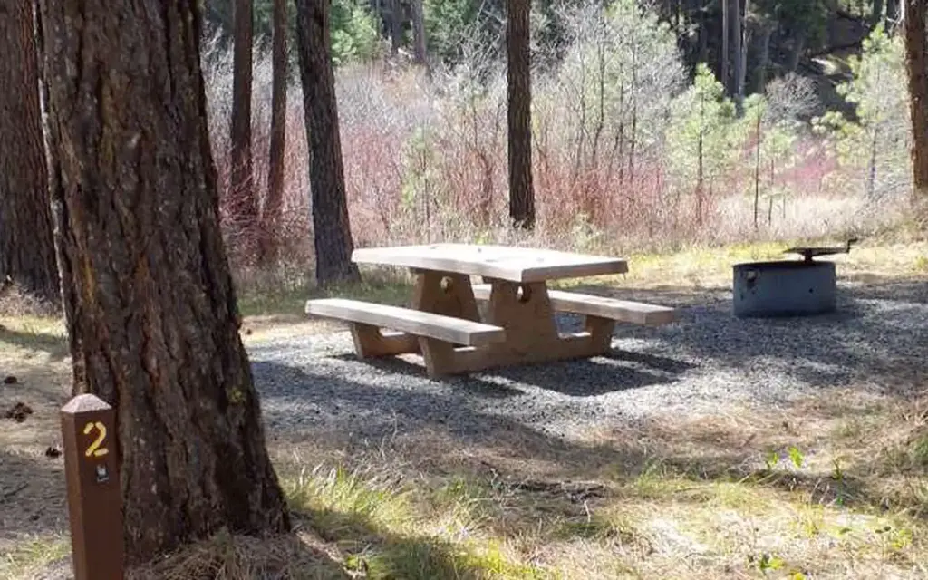 Middle Fork Campground, a Forest Service campground