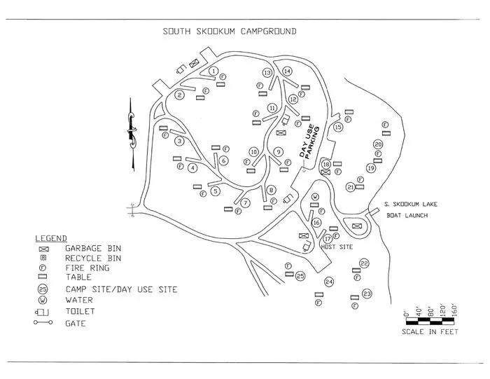 South Skookum Lake, a Forest Service campground