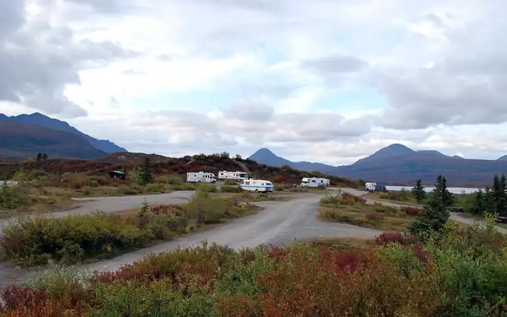 Tangle Lakes Campground, a BLM campground