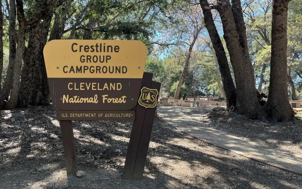 Crestline Group Campground, a Forest Service group camp