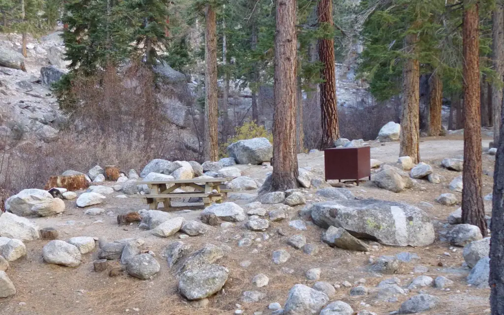 Whitney Portal, a Forest Service campground