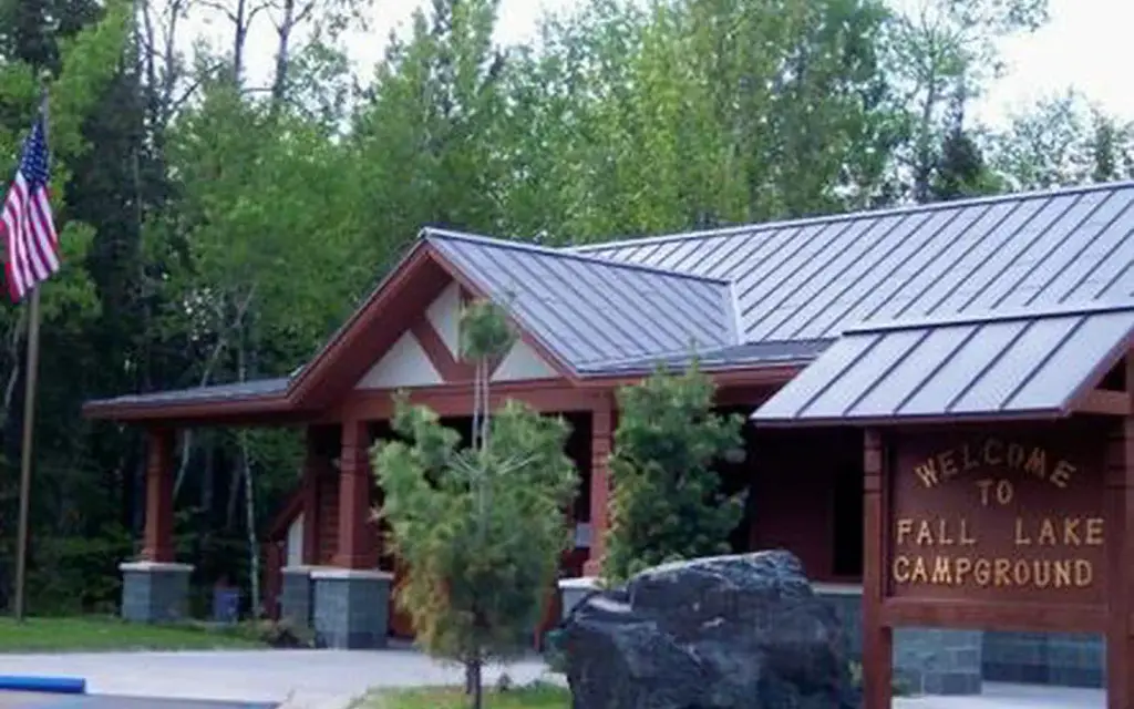 Fall Lake, a Forest Service campground