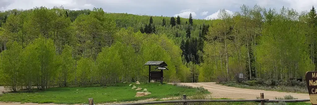 Indian Creek, a Forest Service group camp