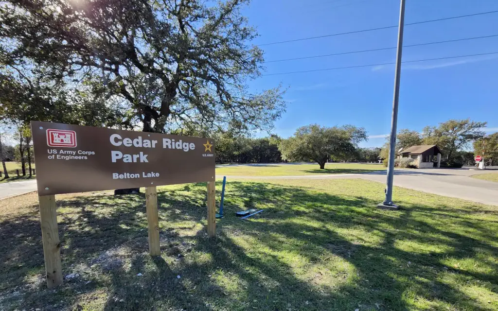 Cedar Ridge, an Army Corps campground